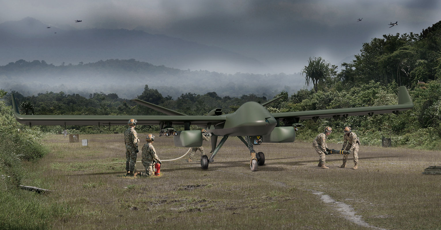 rendering of the Gray Eagle STOL UAS