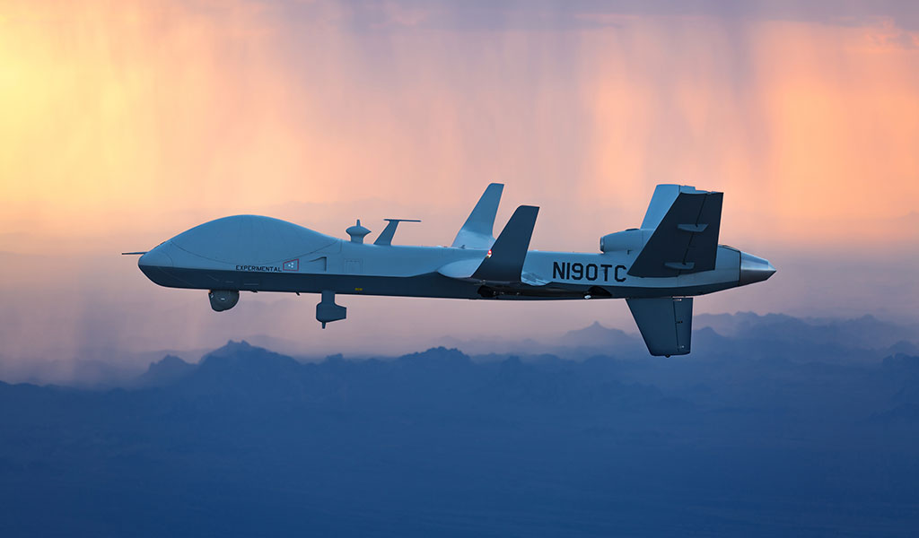 SkyGuardian Takes Off From North Dakota On Trans-Atlantic Flight