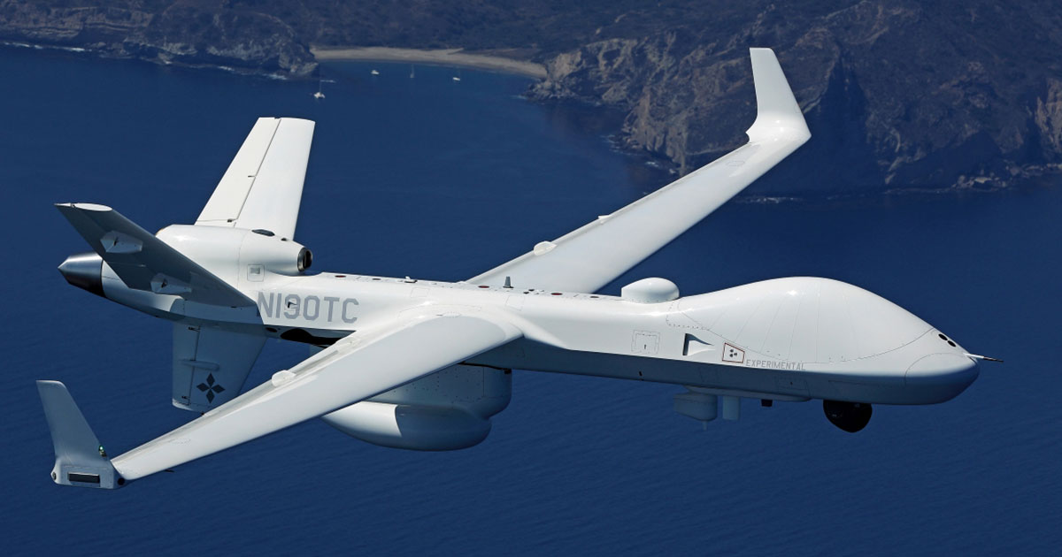 GA-ASI's Display at UMEX Features SeaGuardian UAS