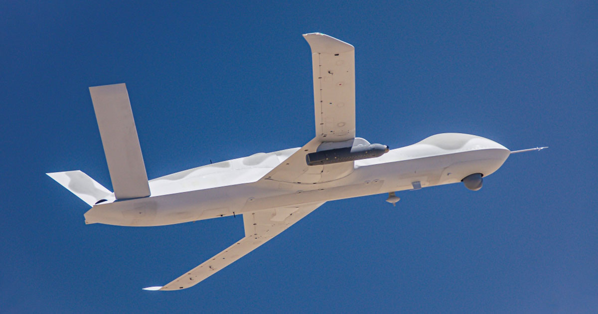 GA-ASI Avenger Equipped with Lockheed Martin Legion Pod Autonomously Follows Target Aircraft