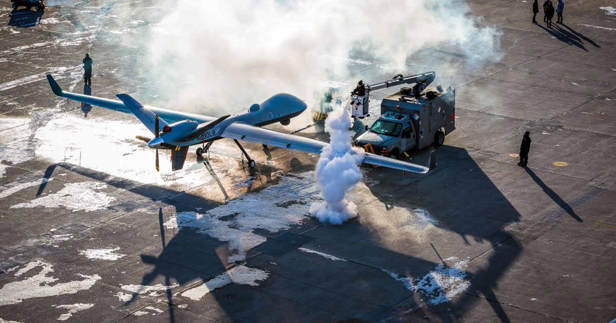GA-ASI Performs Cold Weather Validation Using MQ-9B SkyGuardian GA-ASI Performs Cold Weather Validation Using MQ-9B SkyGuardian