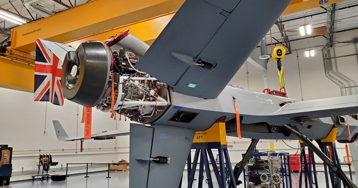 GA-ASI Installs First V-Tail from GKN Aerospace onto MQ-9B RPA