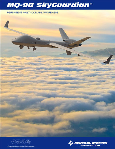 TRISHUL: General Atomics MQ-9B Sky Guardian & Sea Guardian MALE
