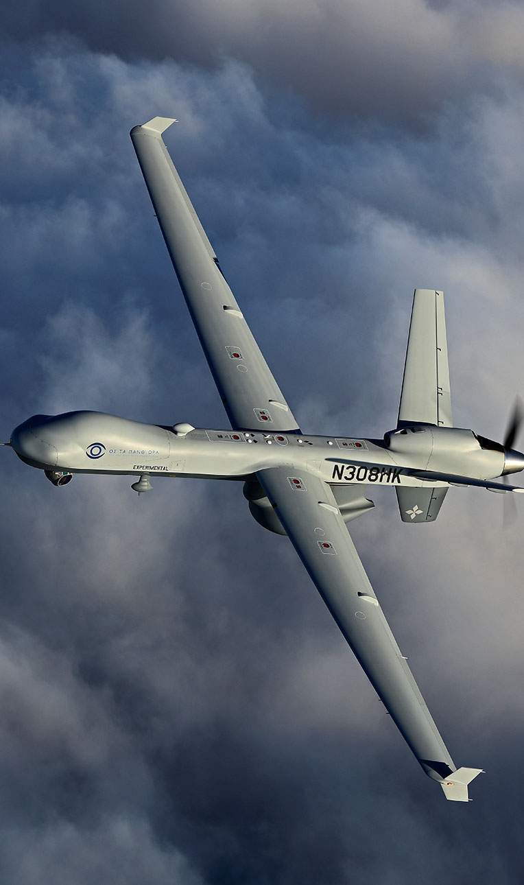 MQ-9 Guardian in flight